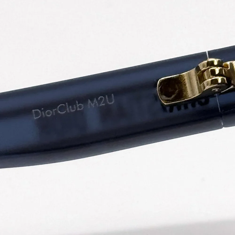 NEW DIOR SUNGLASSES DIORCLUB M2U 31B8 SHIELD GOLD/BLUE UNISEX EYEWEAR DIOR - Picture 8 of 11